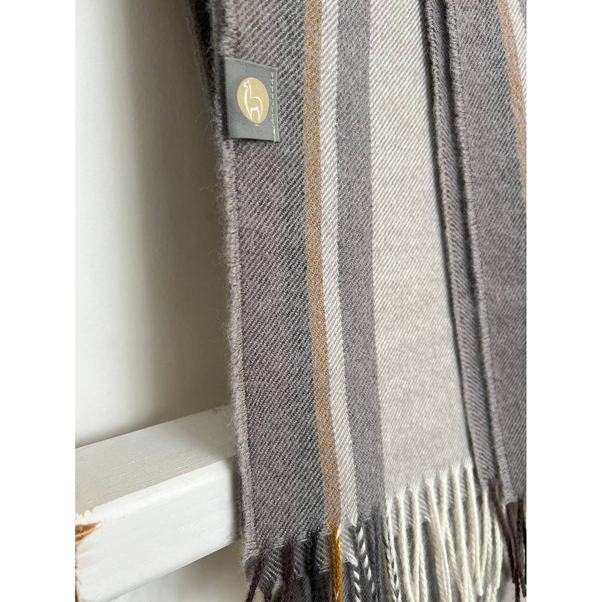 100% Baby Alpaca Scarf - Dove Tail