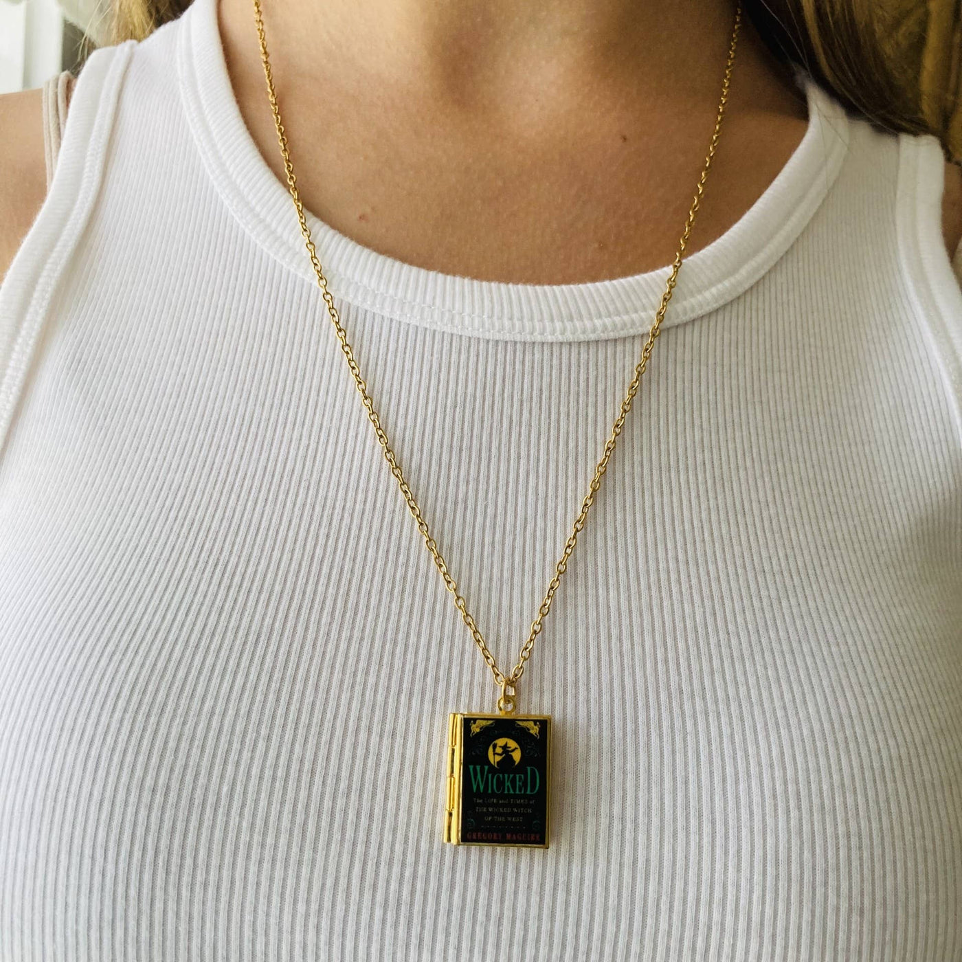 Book Locket Necklace - Wicked
