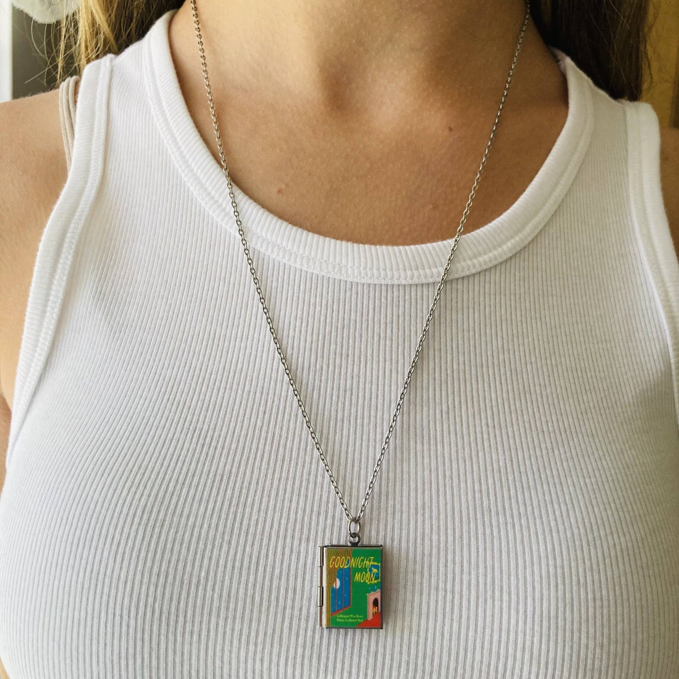 Book Locket Necklace - Goodnight Moon