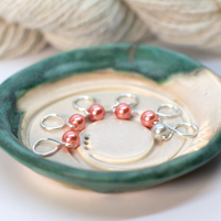 Medium Snag-free Stitch Markers: Silver