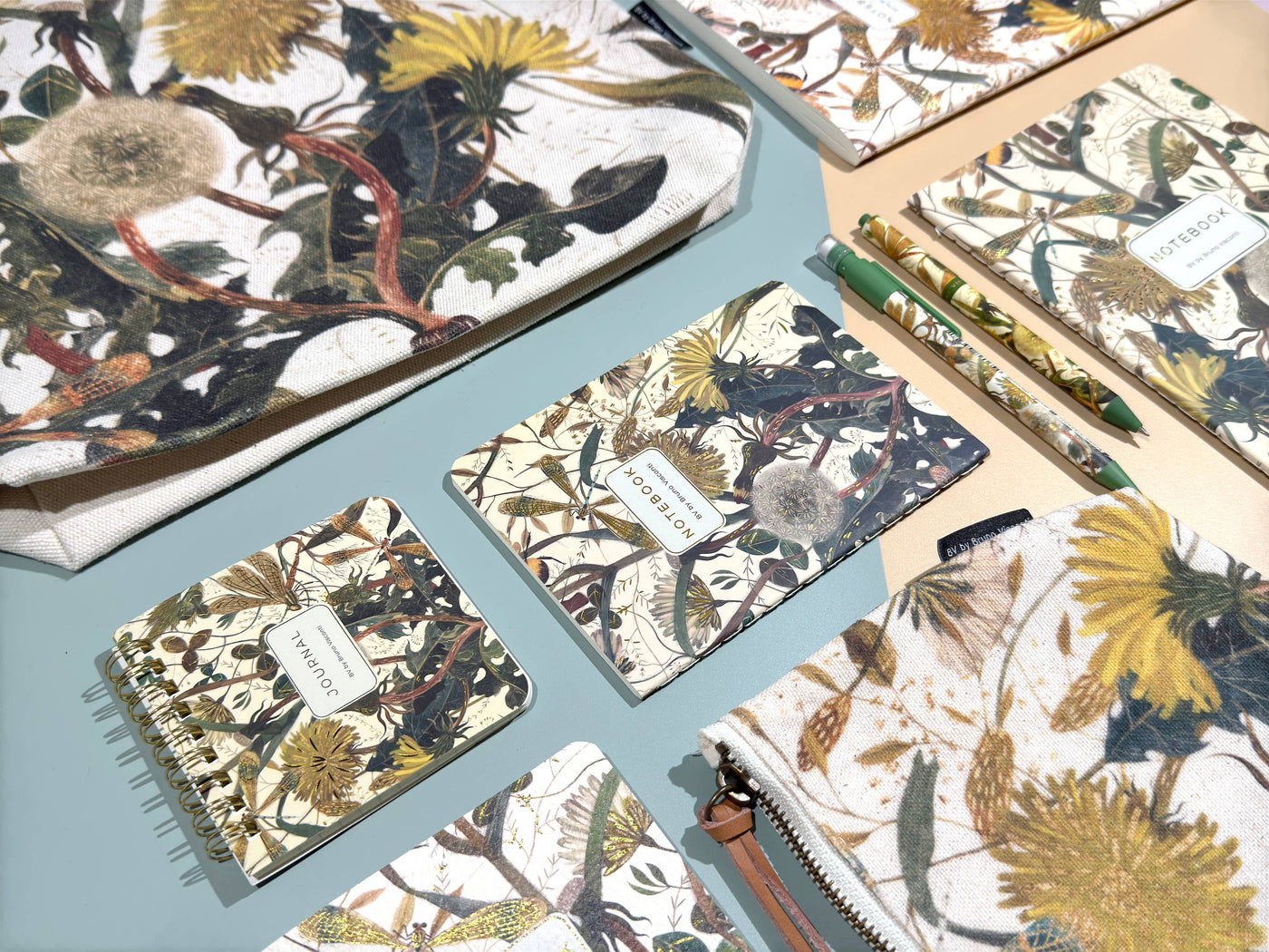 Floral Notions Pouch - Summer Greens