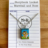 Book Locket Necklace - Where the Wild Things Are