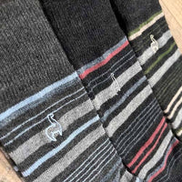 Alpaca Socks - Stripe - Mauve