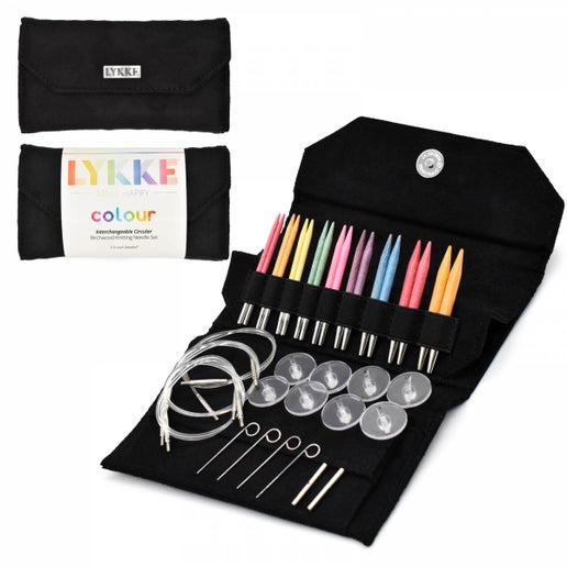 Colour 3.5" Interchangeable Knitting Needle Set