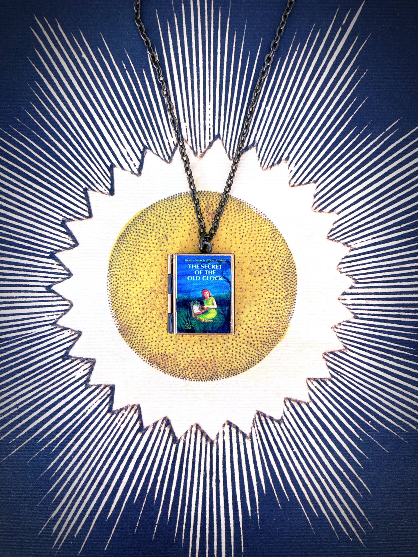 Book Locket Necklace - Nancy Drew