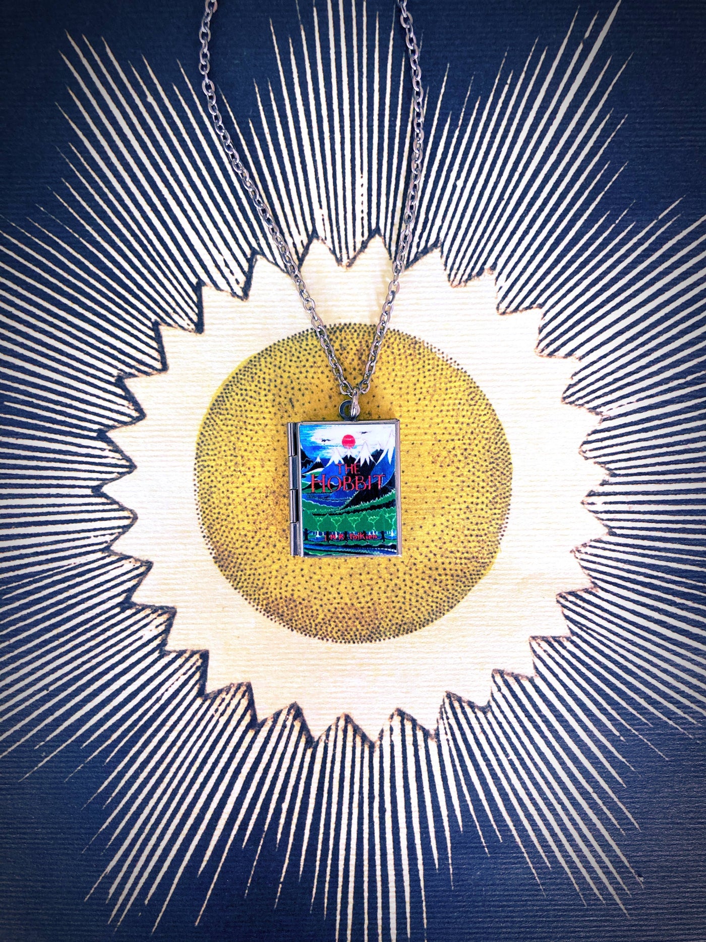 Book Locket Necklace - The Hobbit