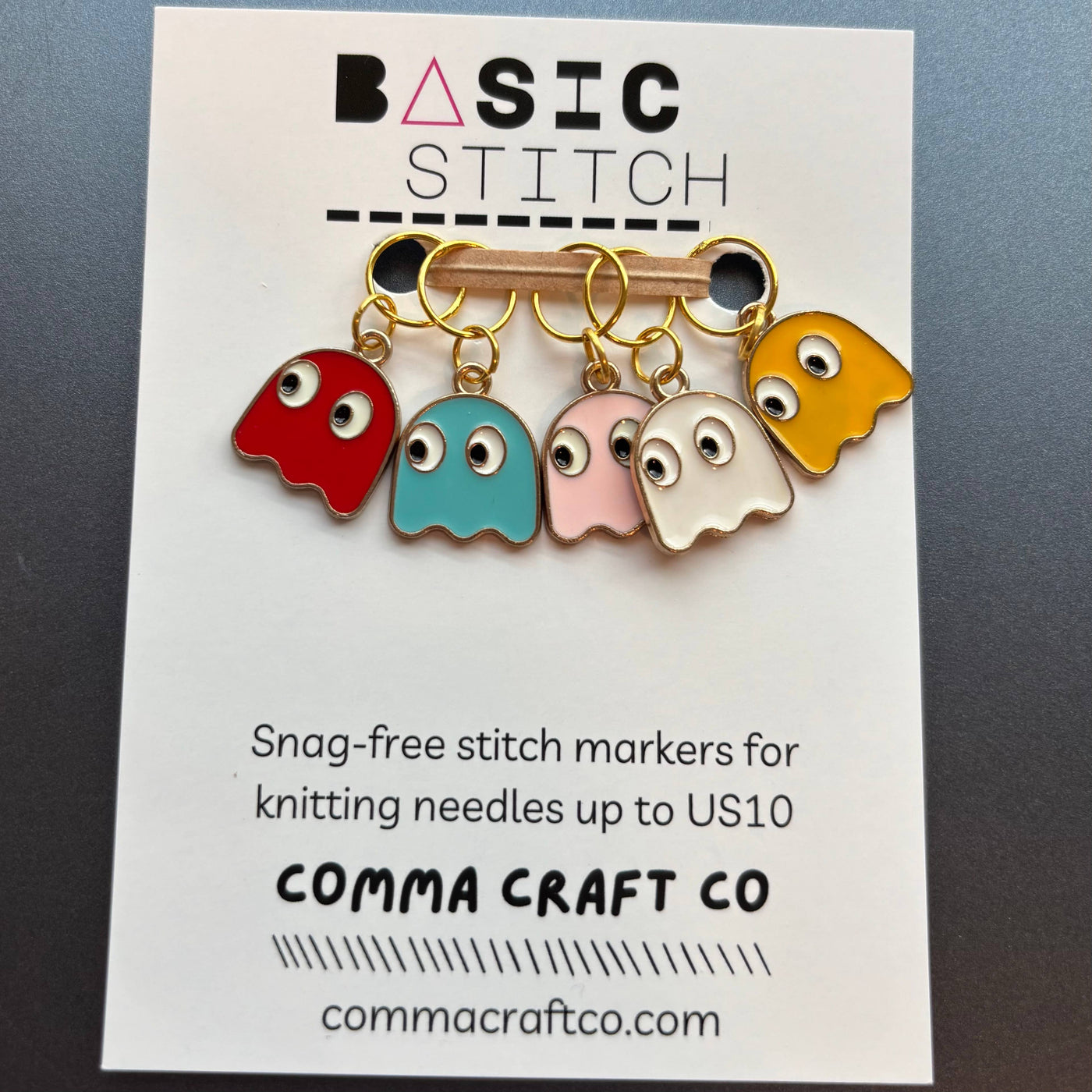80s Game Ghosts | Knit & Crochet Stitch Markers
