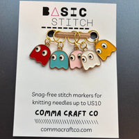 80s Game Ghosts | Knit & Crochet Stitch Markers