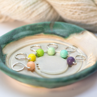 Medium Snag-free Stitch Markers: Silver