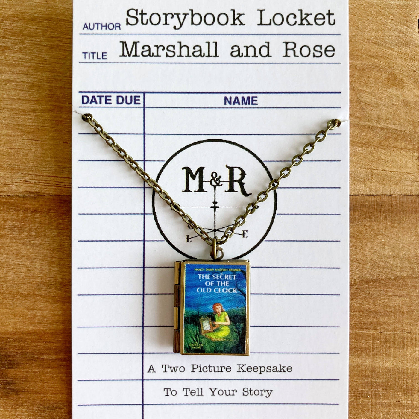 Book Locket Necklace - Nancy Drew
