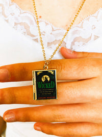 Book Locket Necklace - Wicked