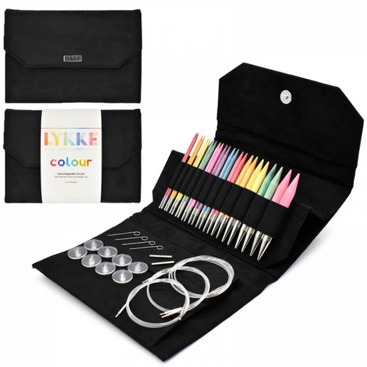 Colour 5" Interchangeable Knitting Needle Set