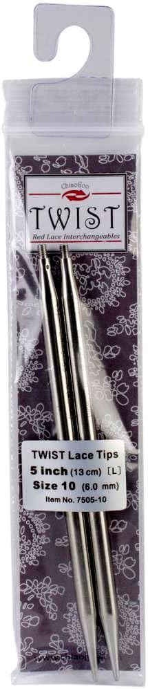 5" TWIST Red Lace Interchangeable Needle Tips
