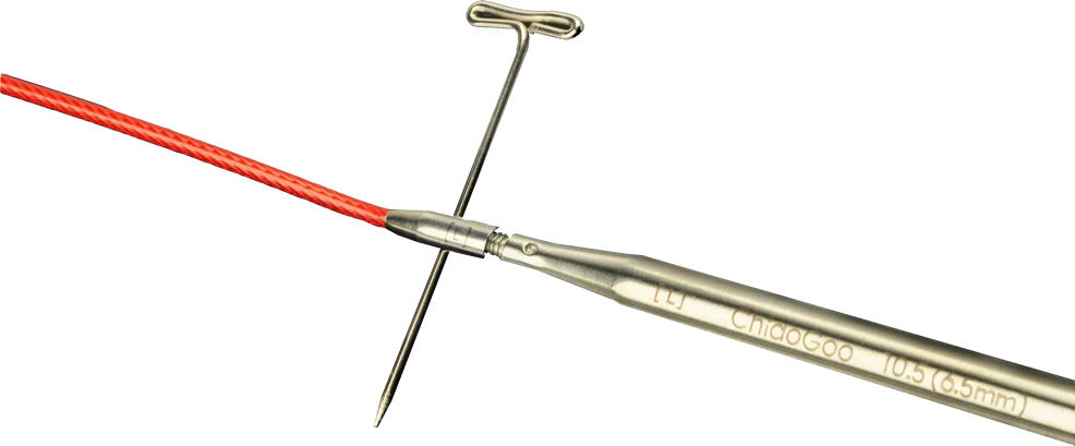 5" TWIST Red Lace Interchangeable Needle Tips