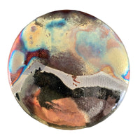 Magnetic Shawl Closure - Raku in Foggy Dew Glaze