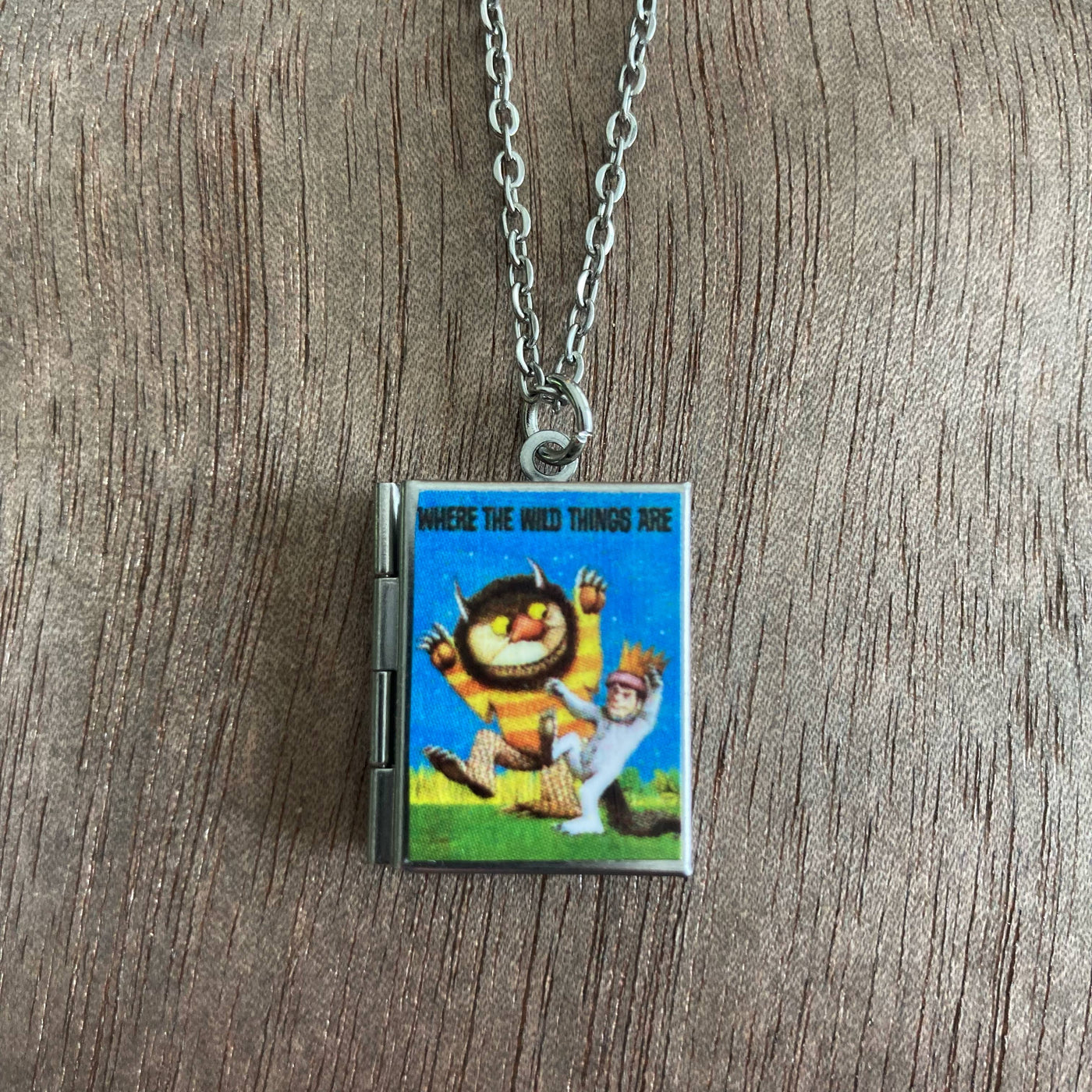 Book Locket Necklace - Where the Wild Things Are