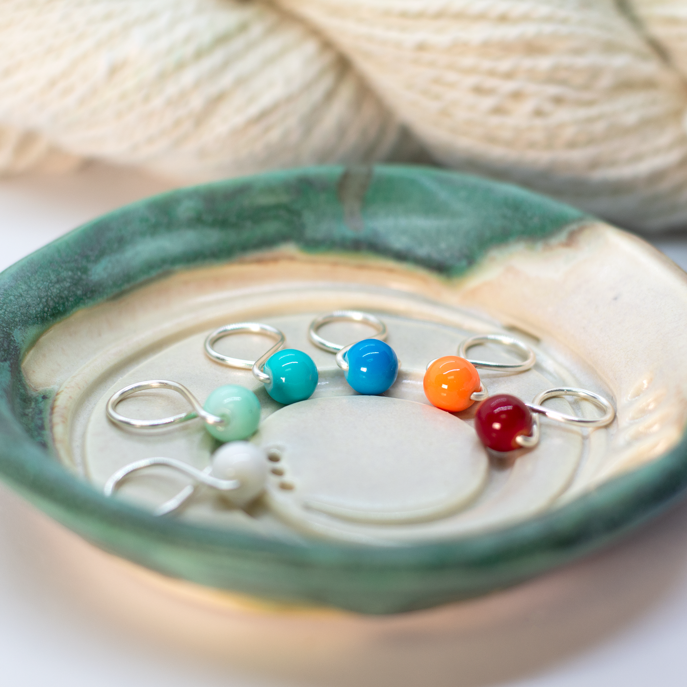 Medium Snag-free Stitch Markers: Silver