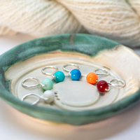 Medium Snag-free Stitch Markers: Silver