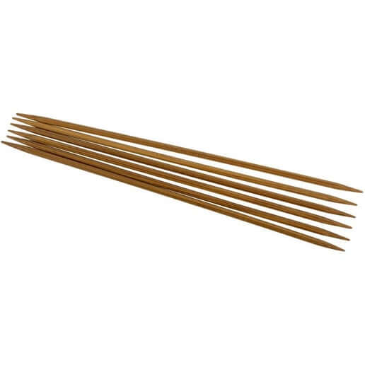 6" Bamboo Double Point Knitting Needles