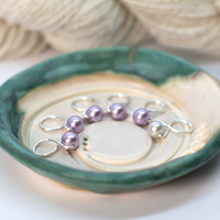 Medium Snag-free Stitch Markers: Silver