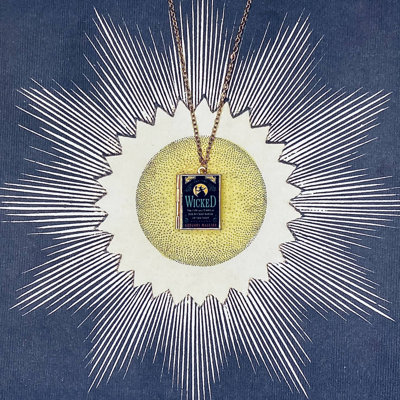 Book Locket Necklace - Wicked