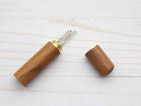 Wooden Tapestry Needle Storage Case