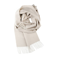 100% Baby Alpaca Scarf - Porcelain