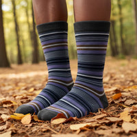 Alpaca Socks - Stripe - Dahlia