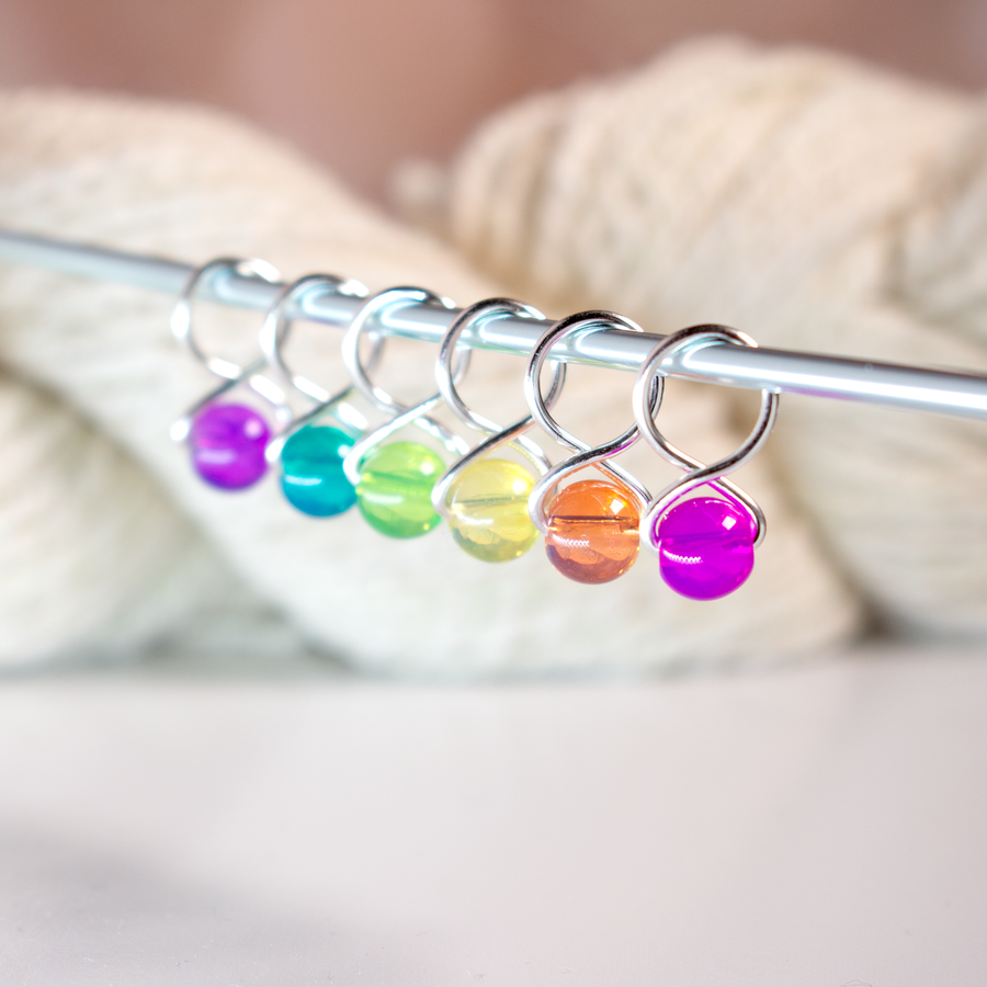 Medium Snag-free Stitch Markers: Silver