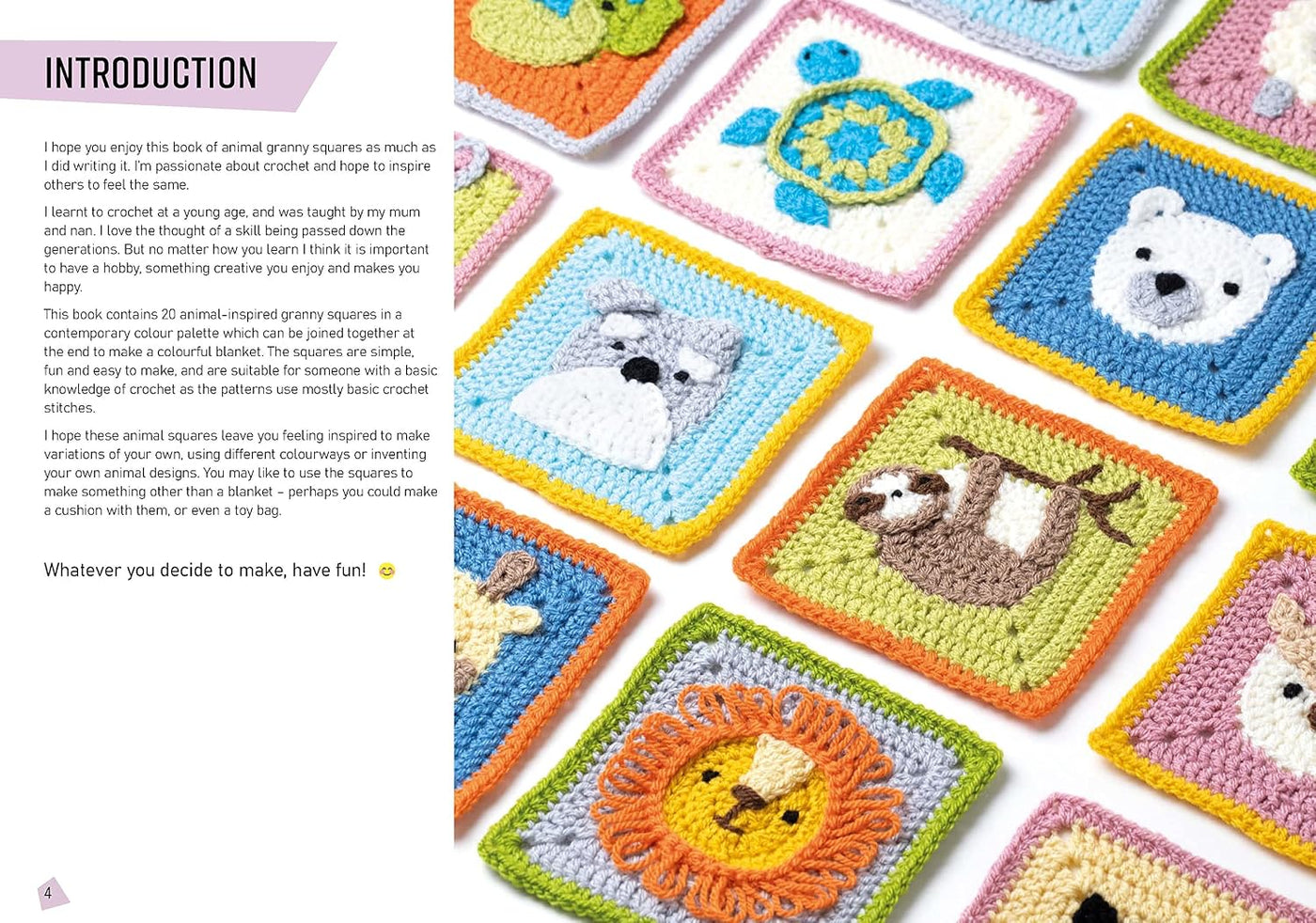 All New Twenty to Make: Animal Granny Squares | Sarah-Jane Hicks