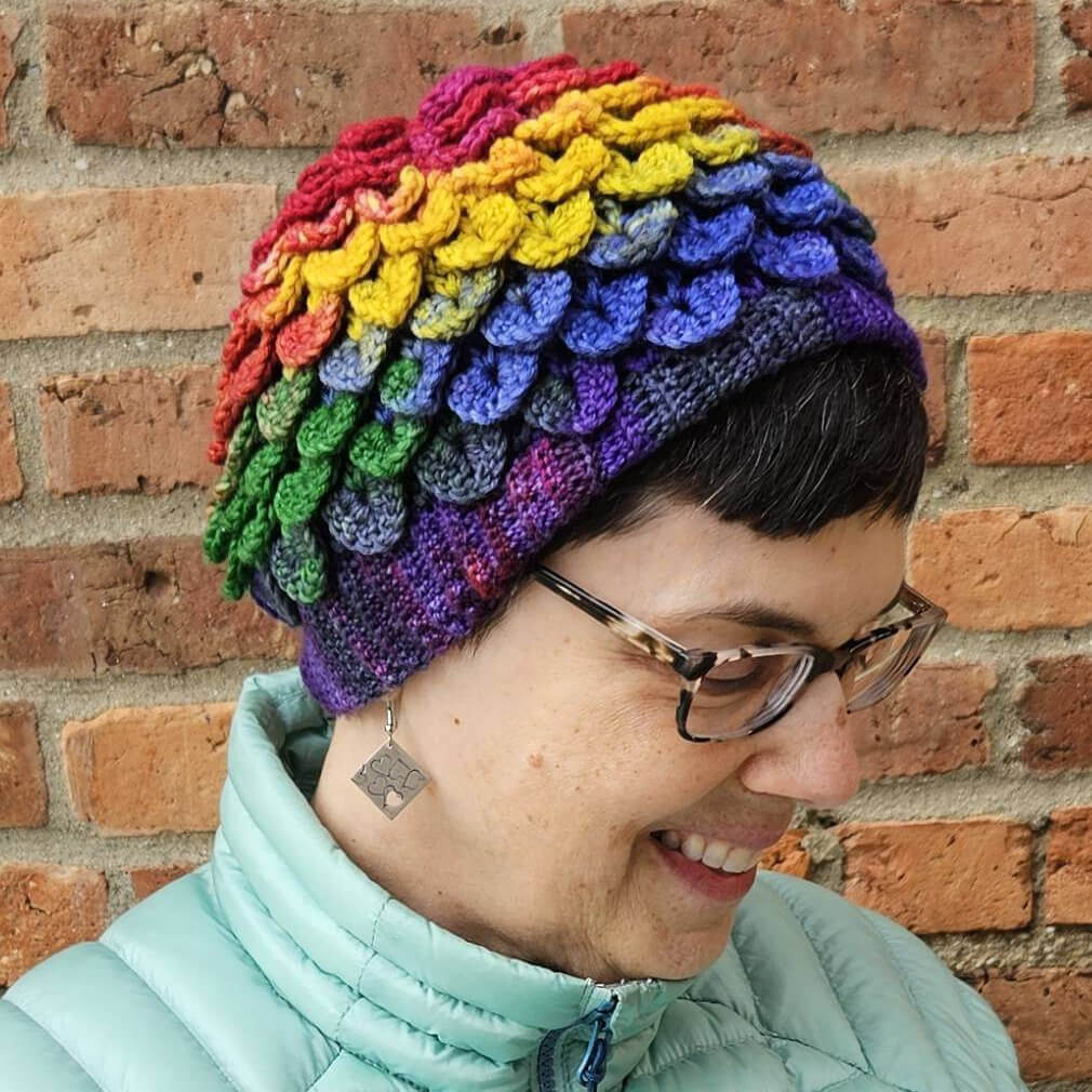 Dragon Scale Hat Crochet Pattern