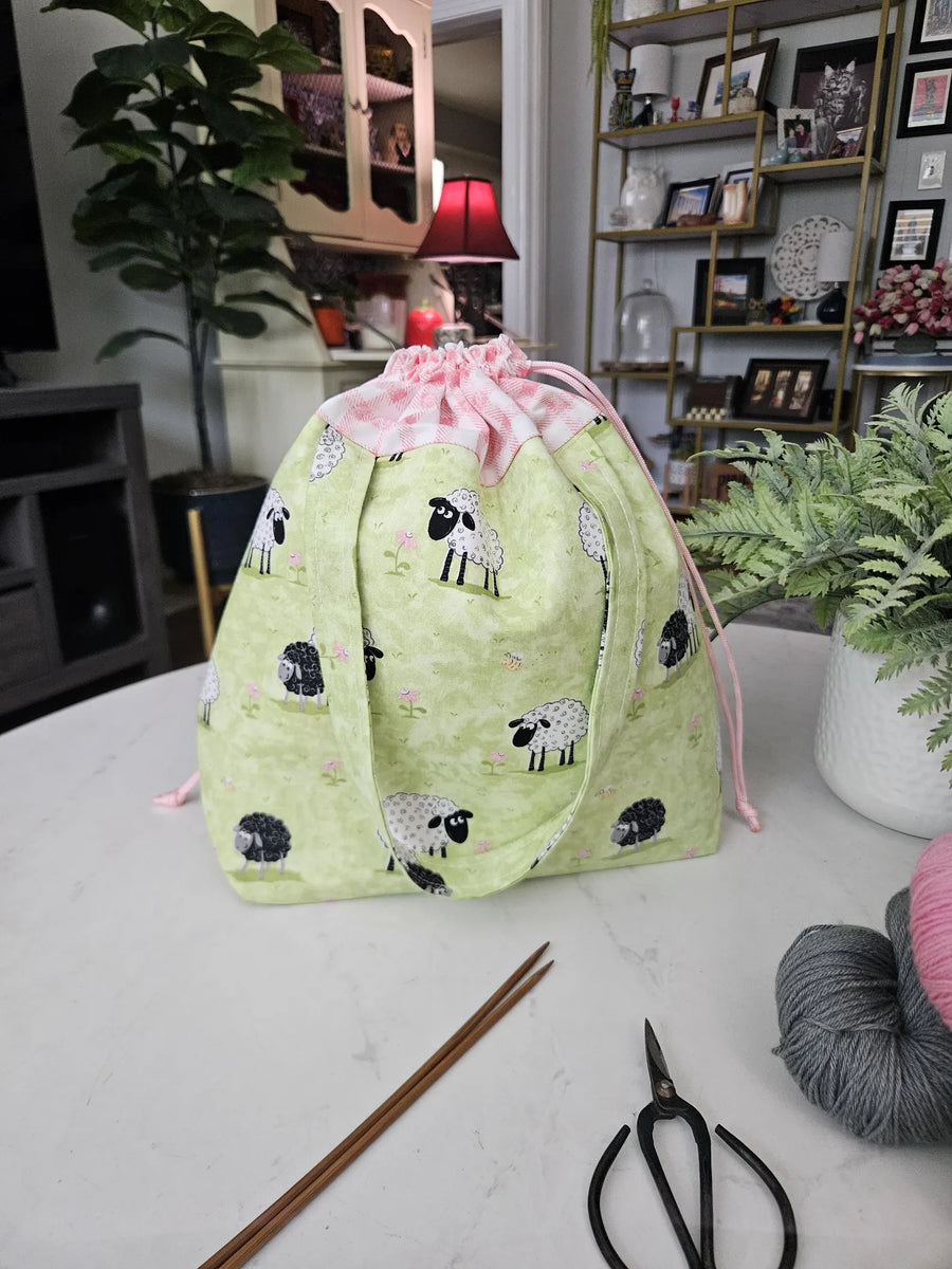 Drawstring Project Bag - Lal the Lamb