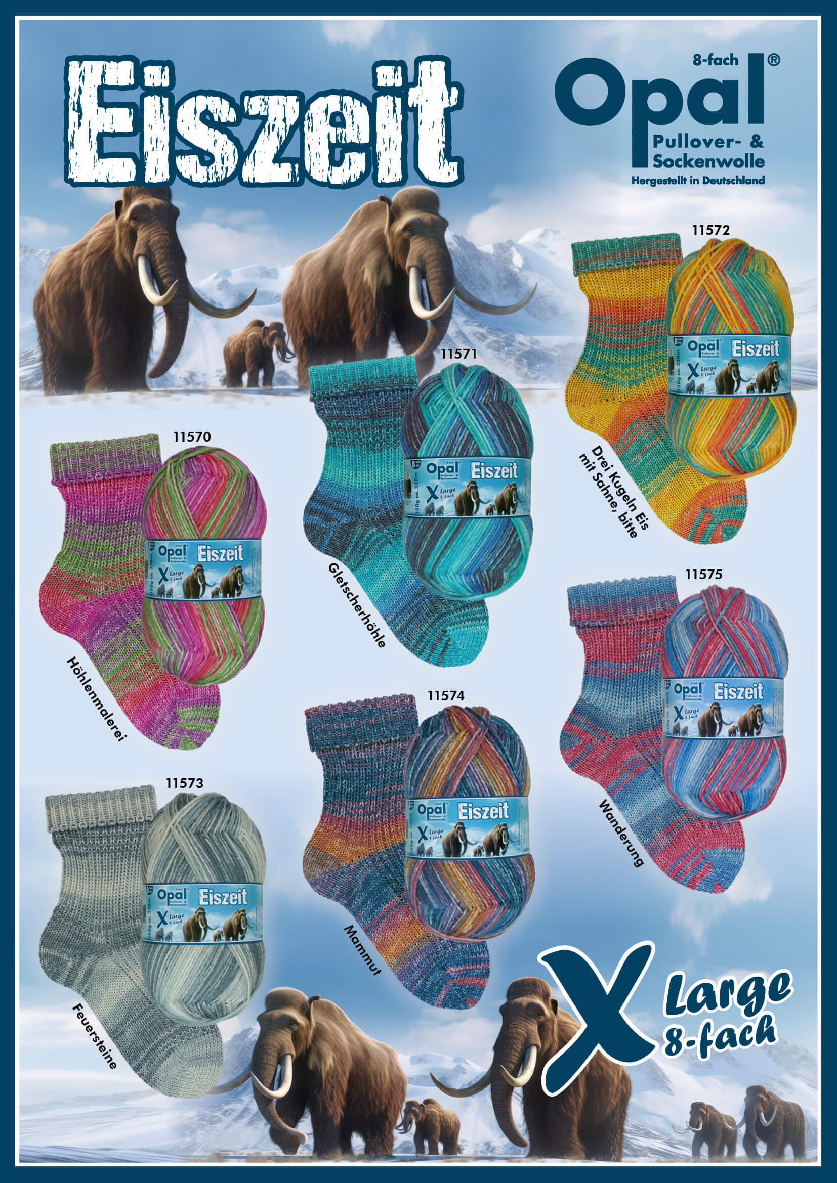 Opal Eiszeit (Ice Age) 8-Ply