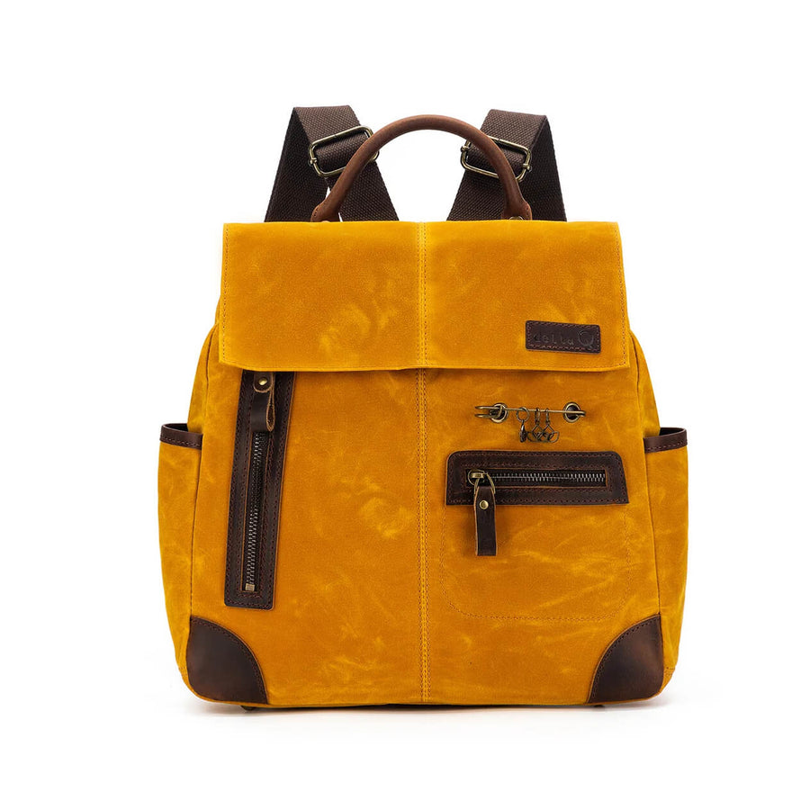 Mustard Maker's Canvas Midi Backpack