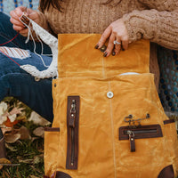 Mustard Maker's Canvas Midi Backpack