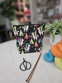 Small Project Bag - Llamas