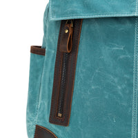 Teal Maker's Canvas Midi Backpack