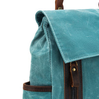 Teal Maker's Canvas Midi Backpack