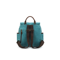 Teal Maker's Canvas Midi Backpack