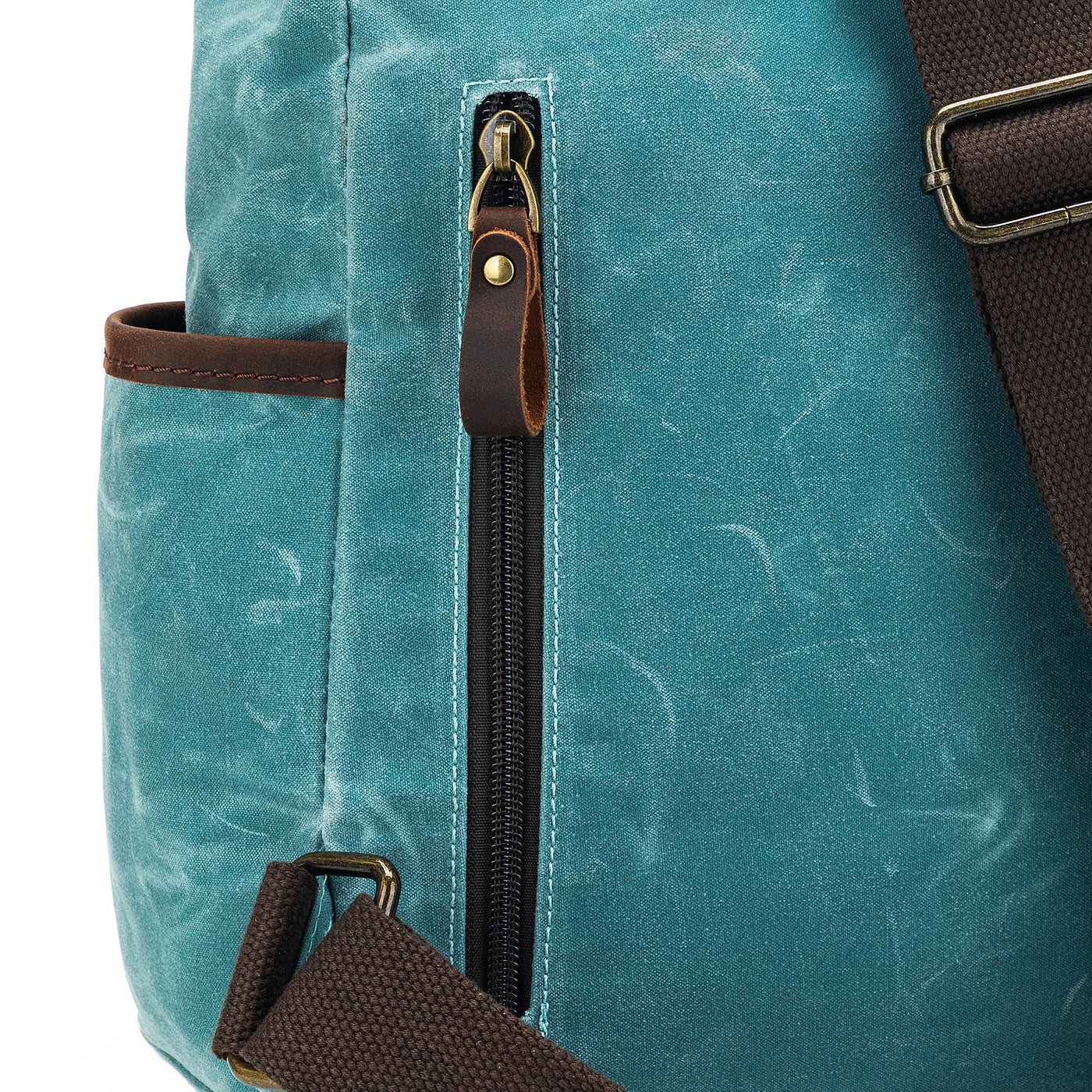 Teal Maker's Canvas Midi Backpack