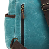 Teal Maker's Canvas Midi Backpack