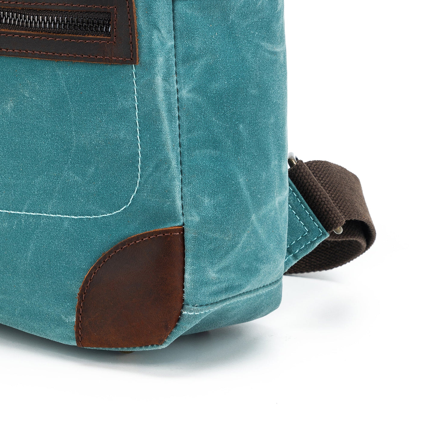 Teal Maker's Canvas Midi Backpack