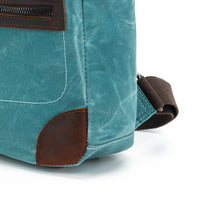 Teal Maker's Canvas Midi Backpack