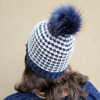Vintage Houndstooth Hat Crochet Pattern