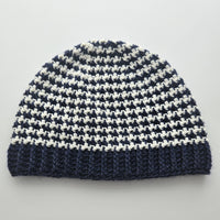 Vintage Houndstooth Hat Crochet Pattern