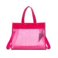 Vivid Rose Maker's Mesh Tote