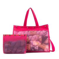 Vivid Rose Maker's Mesh Tote