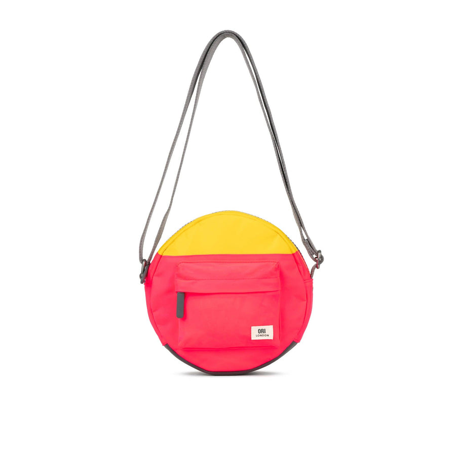 Paddington Crossbody in Raspberry/Mustard Nylon