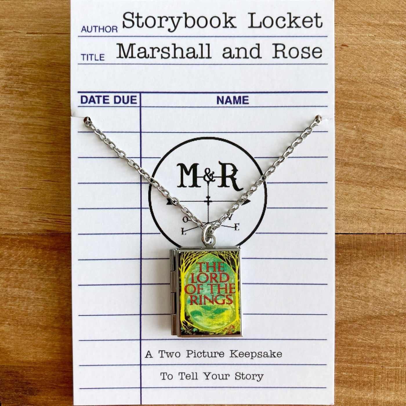 Book Locket Necklace - The Lord of the Rings