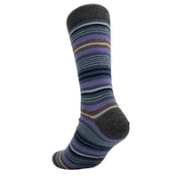 Alpaca Socks - Stripe - Dahlia